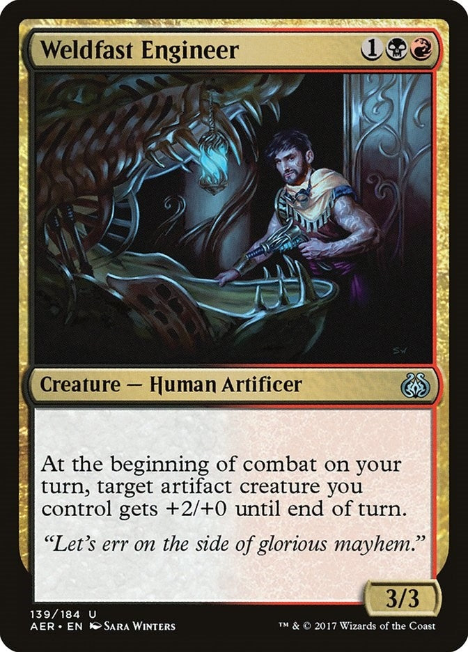 Image for Weldfast Engineer (139) [Aether Revolt] - Magic: The Gathering