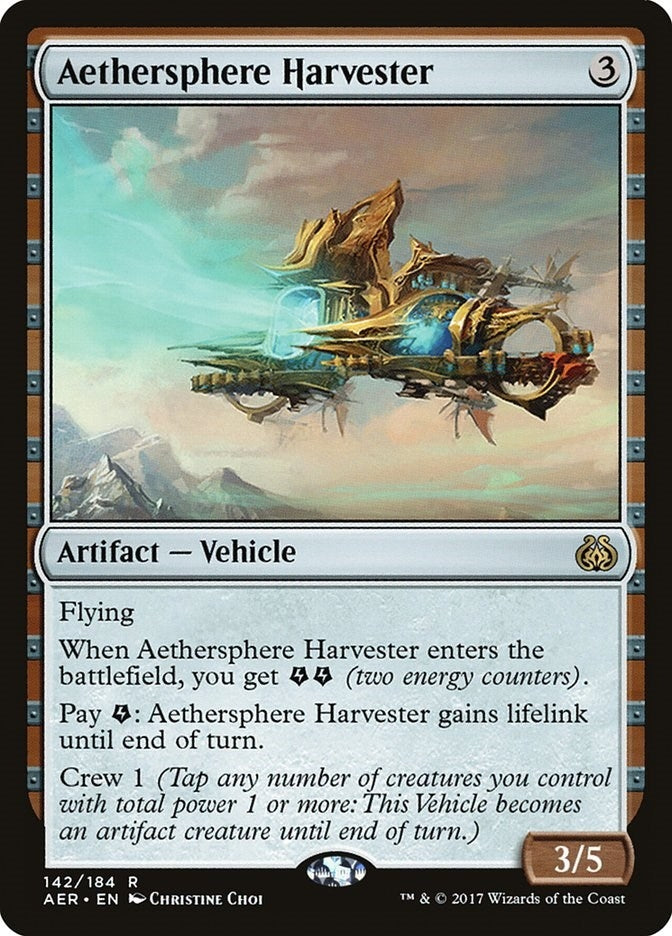 Image for Aethersphere Harvester (142) [Aether Revolt] - Magic: The Gathering