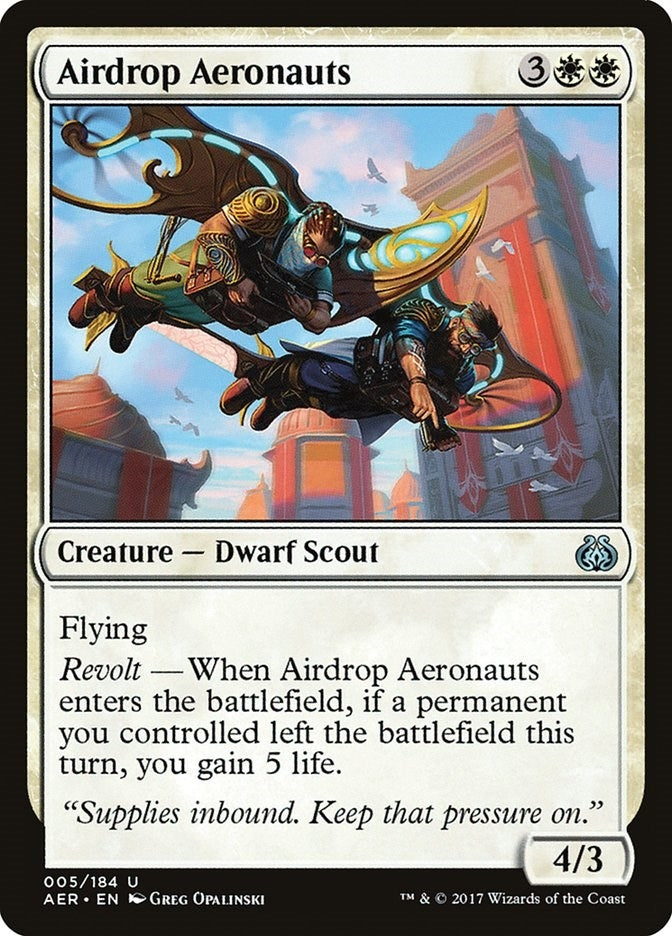 Image for Airdrop Aeronauts (5) [Aether Revolt] - Magic: The Gathering