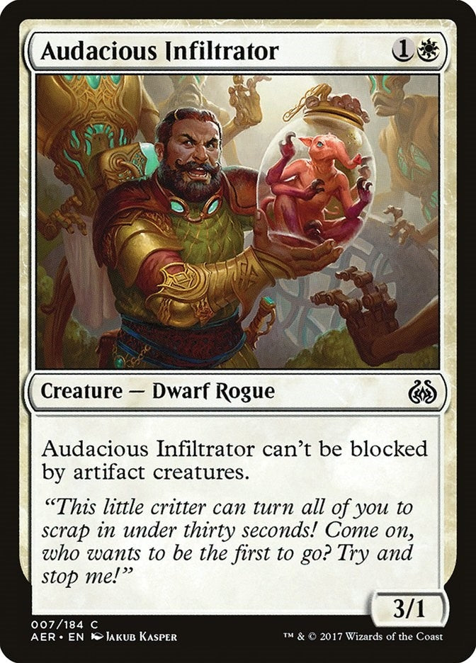 Image for Audacious Infiltrator (7) [Aether Revolt] - Magic: The Gathering