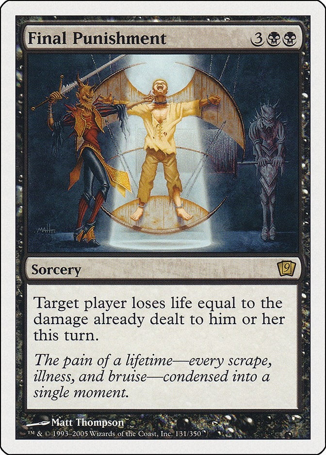 Image for Final Punishment (131) [9th Edition] - Magic: The Gathering