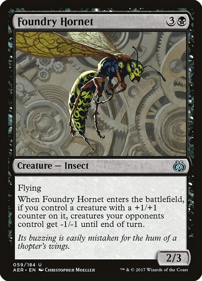 Image for Foundry Hornet (59) [Aether Revolt] - Magic: The Gathering