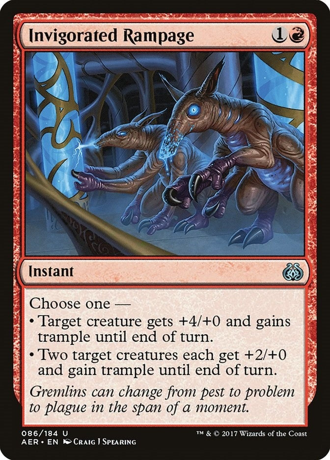 Image for Invigorated Rampage (86) [Aether Revolt] - Magic: The Gathering
