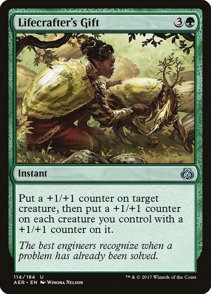 Image for Lifecrafter's Gift (114) [Aether Revolt] - Magic: The Gathering
