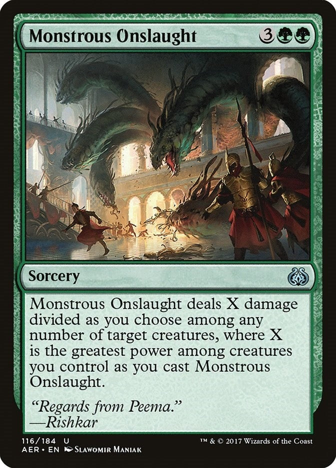 Image for Monstrous Onslaught (116) [Aether Revolt] - Magic: The Gathering