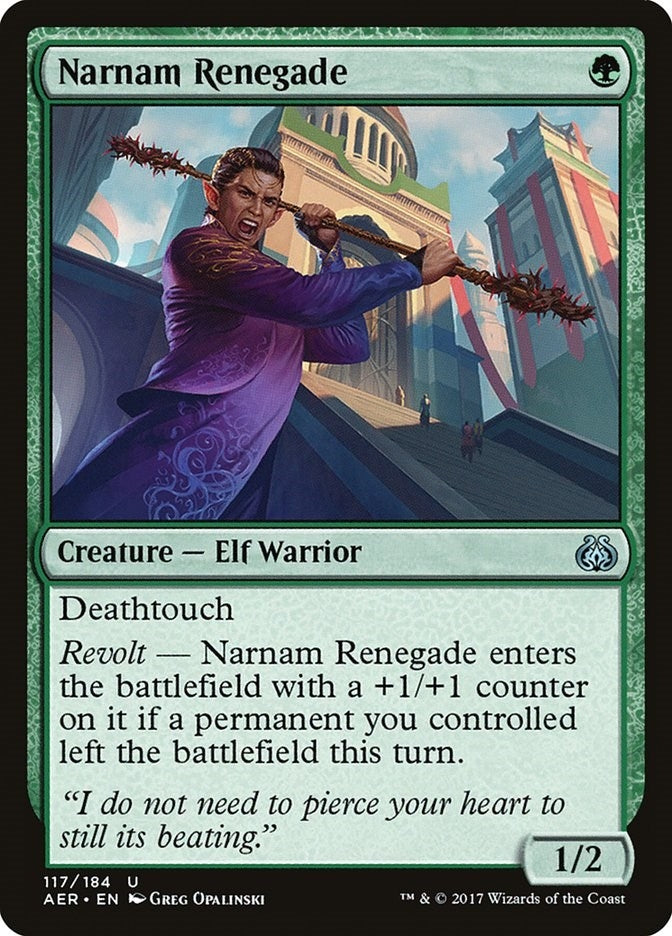 Image for Narnam Renegade (117) [Aether Revolt] - Magic: The Gathering
