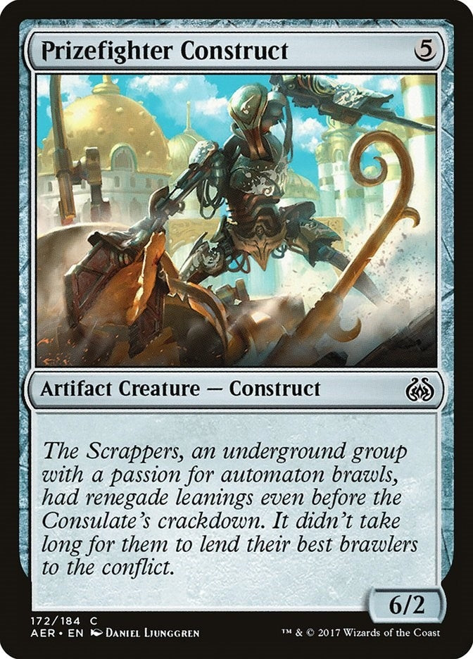 Image for Prizefighter Construct (172) [Aether Revolt] - Magic: The Gathering