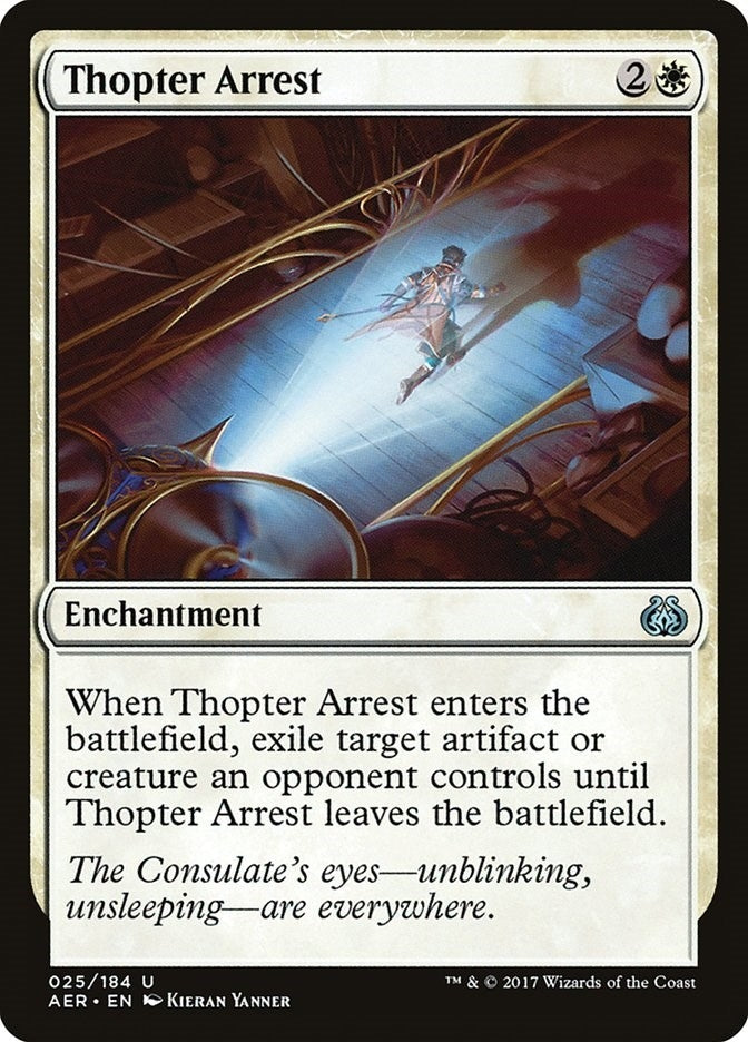 Image for Thopter Arrest (25) [Aether Revolt] - Magic: The Gathering