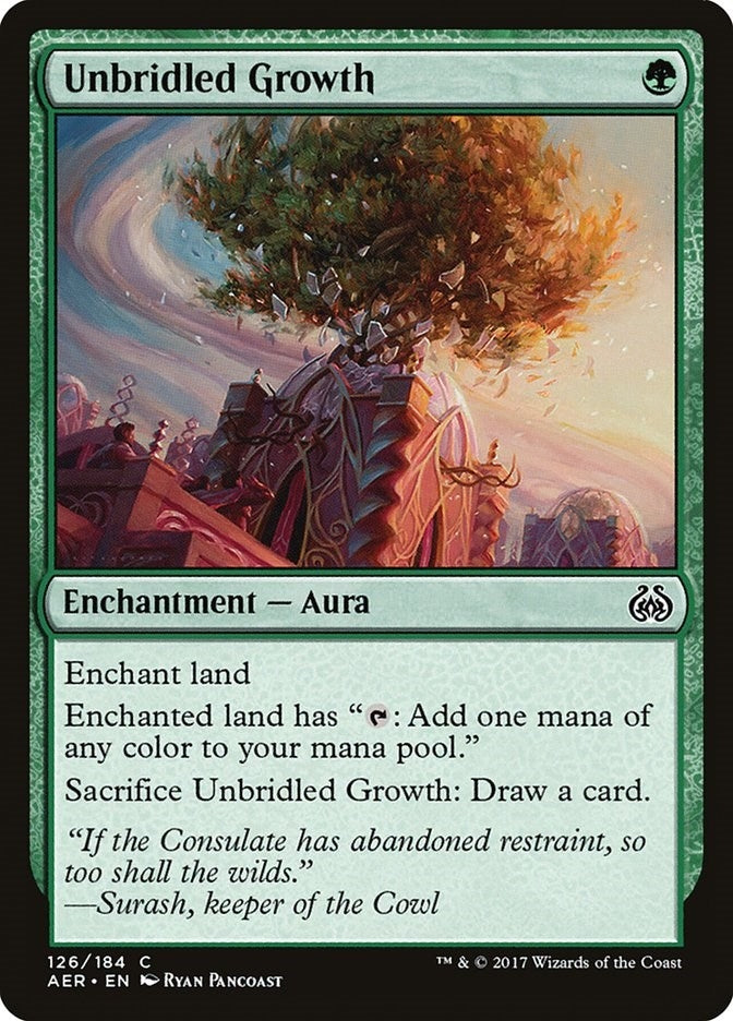 Image for Unbridled Growth (126) [Aether Revolt] - Magic: The Gathering