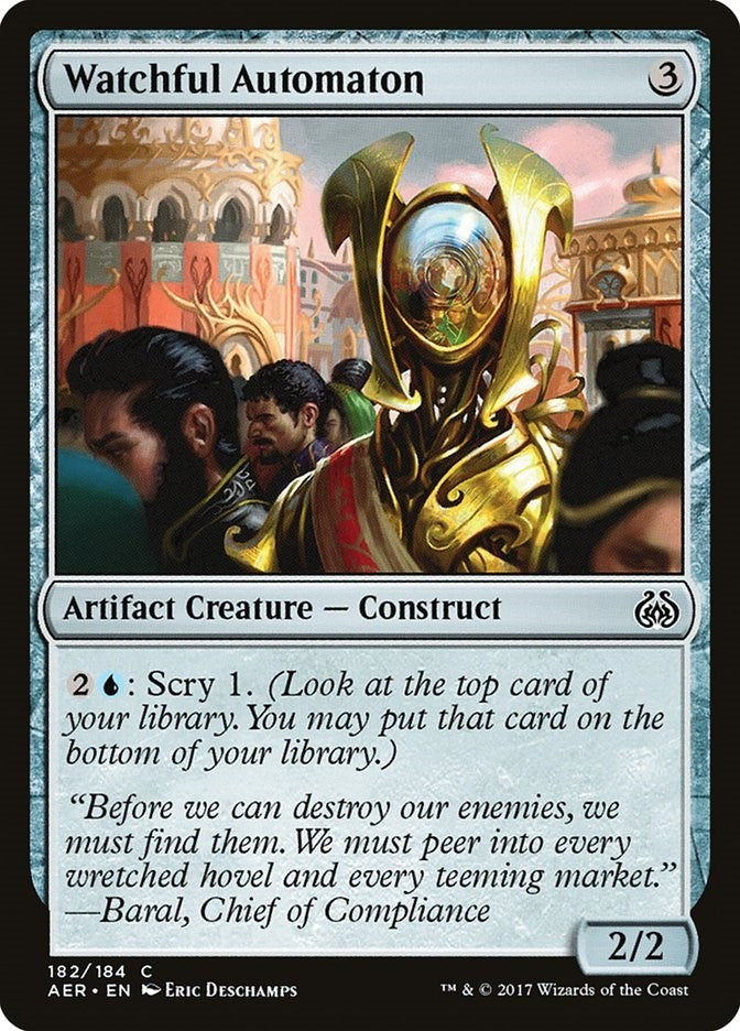 Image for Watchful Automaton (182) [Aether Revolt] - Magic: The Gathering