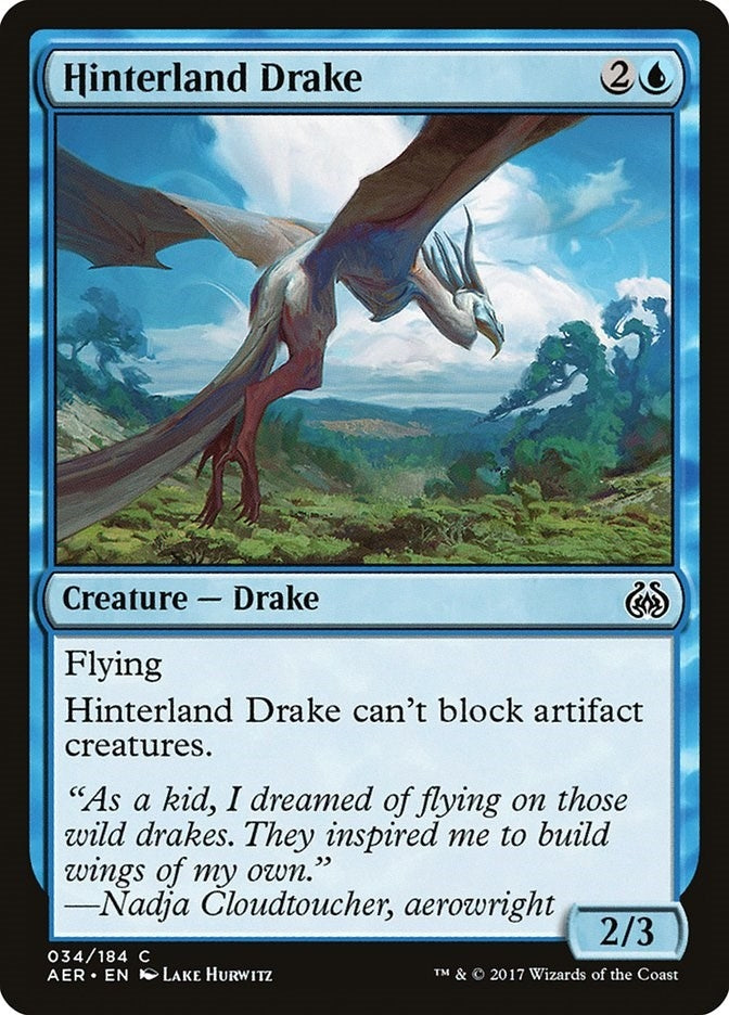 Image for Hinterland Drake (34) [Aether Revolt] - Magic: The Gathering