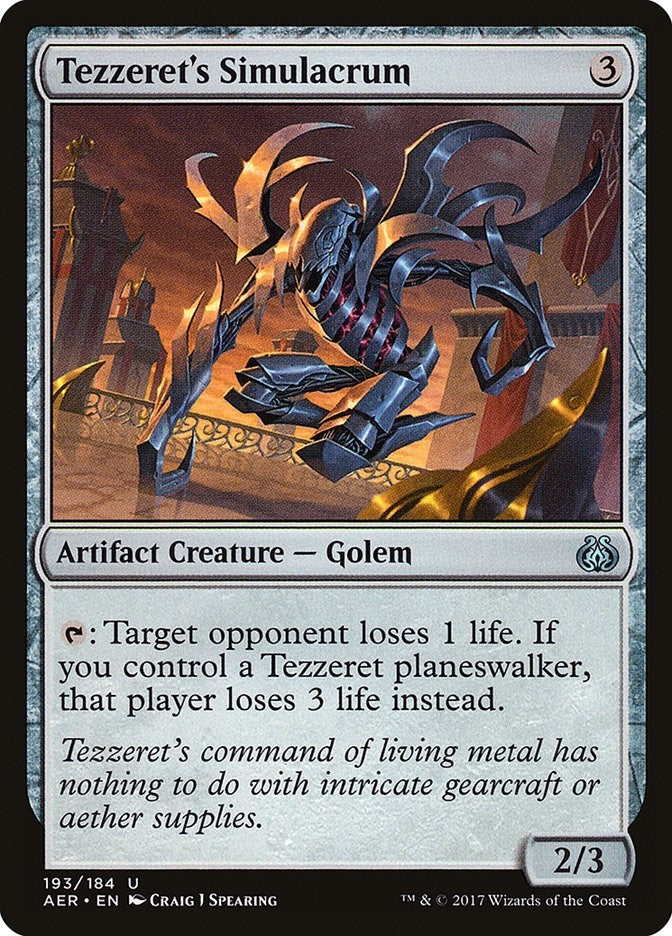 Image for Tezzeret's Simulacrum (193) [Aether Revolt] - Magic: The Gathering