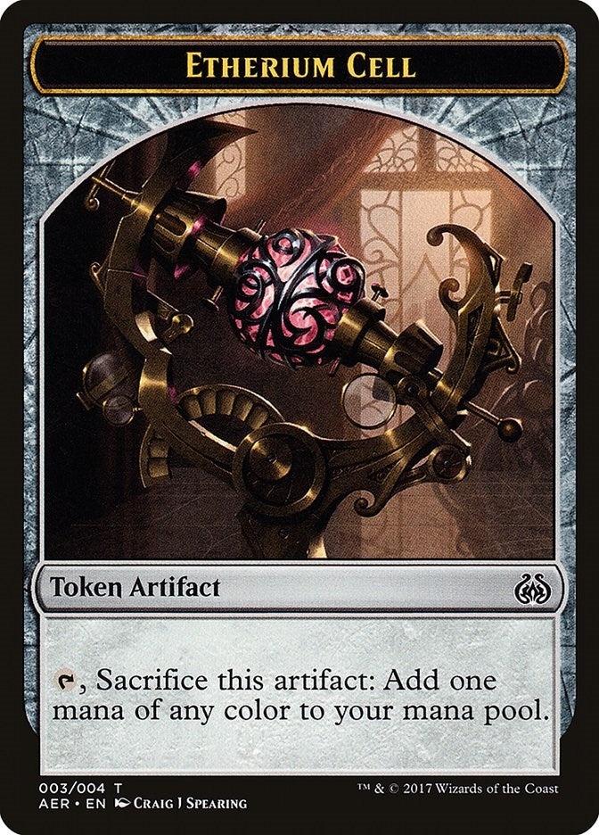 Image for Etherium Cell Token (3) [Aether Revolt] - Magic: The Gathering