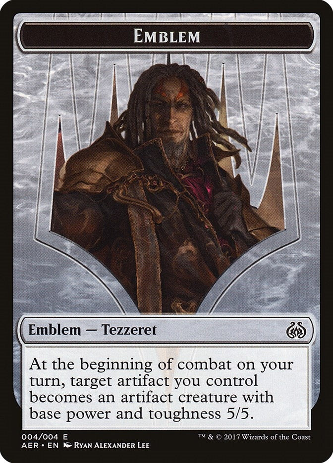Image for Emblem - Tezzeret the Schemer (4) [Aether Revolt] - Magic: The Gathering