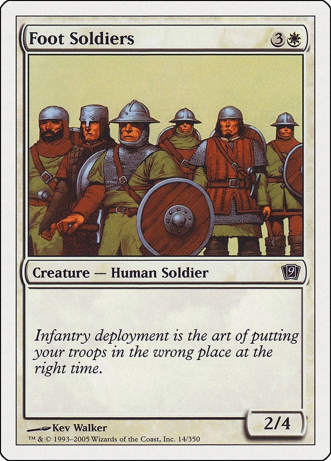 Image for Foot Soldiers (14) [9th Edition] - Magic: The Gathering