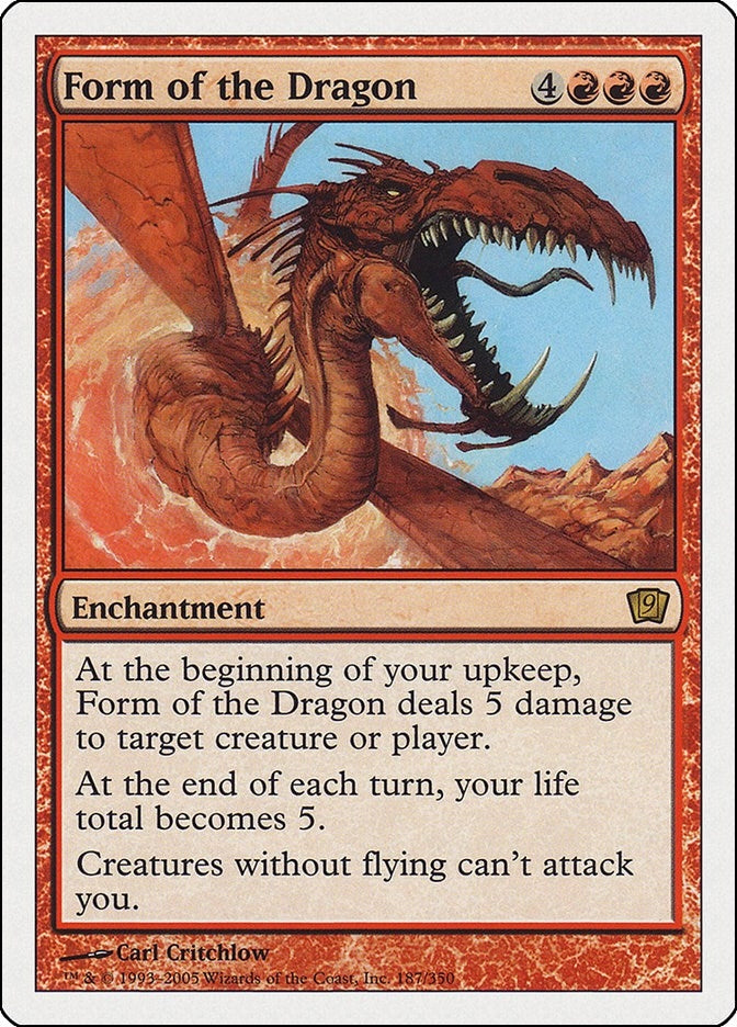 Image for Form of the Dragon (187) [9th Edition] - Magic: The Gathering
