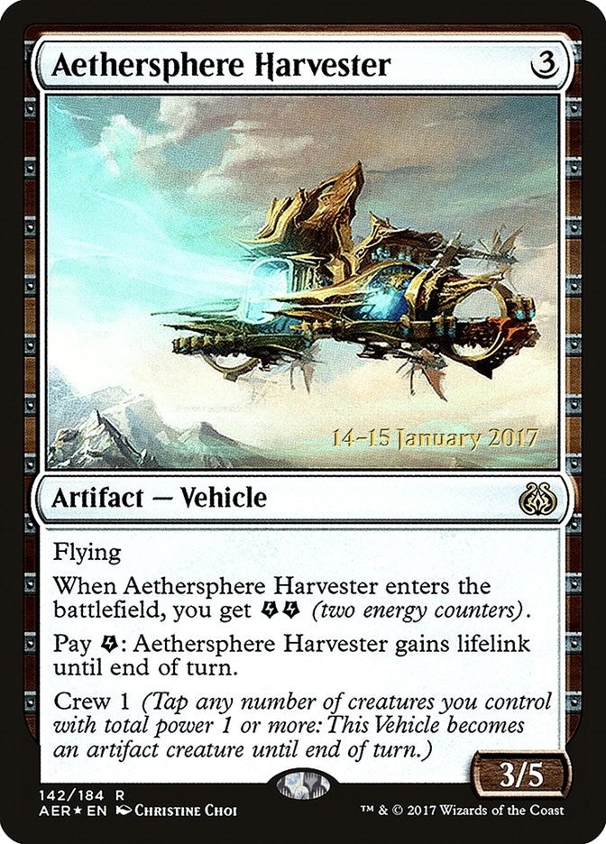Image for Aethersphere Harvester (142) [Prerelease Cards] - Magic: The Gathering