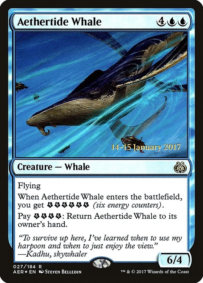 Image for Aethertide Whale (27) [Prerelease Cards] - Magic: The Gathering