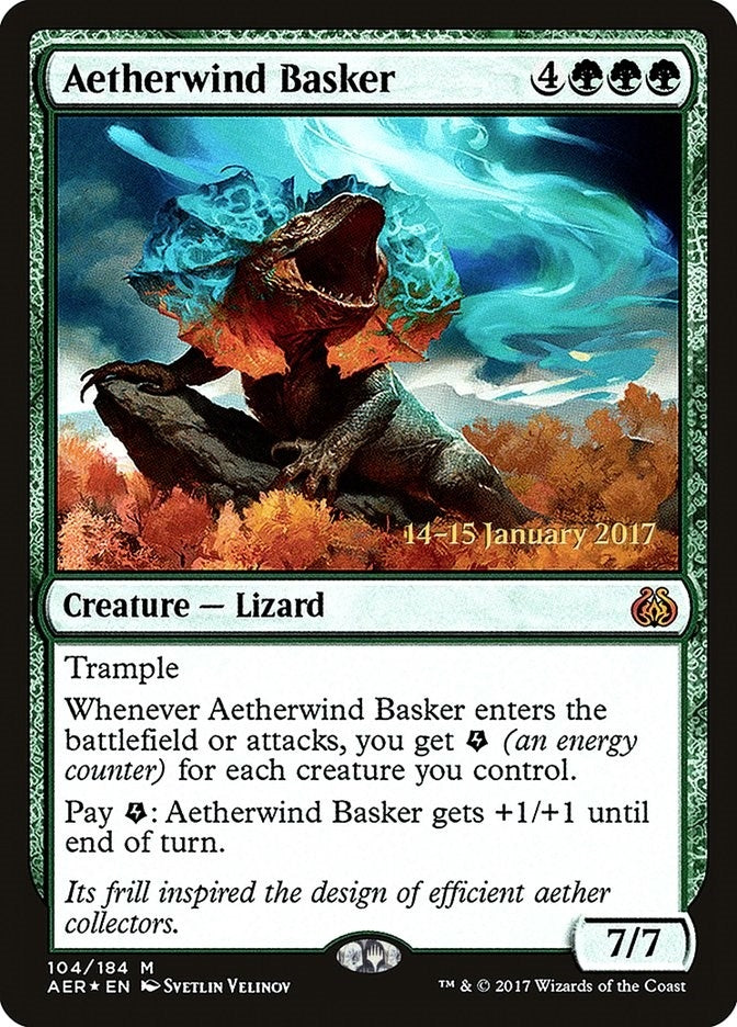 Image for Aetherwind Basker (104) [Prerelease Cards] - Magic: The Gathering