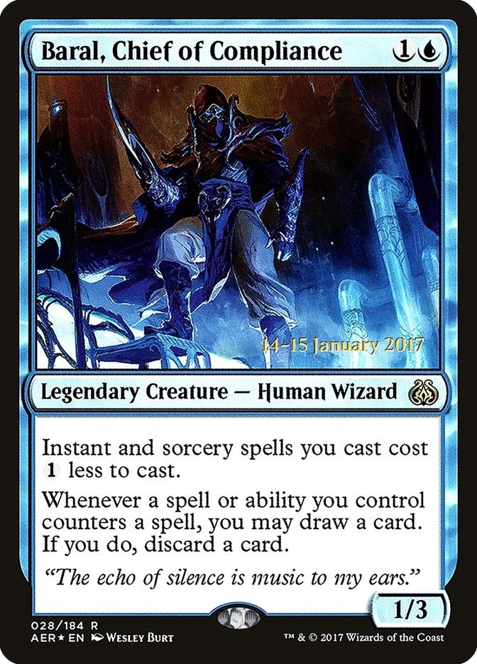 Image for Baral, Chief of Compliance (28) [Prerelease Cards] - Magic: The Gathering