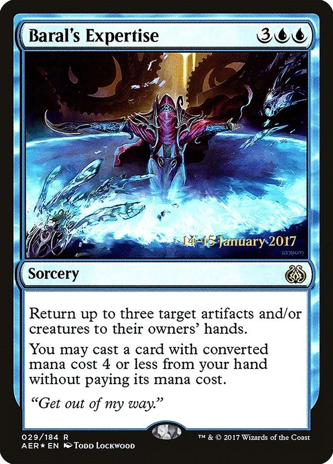 Image for Baral's Expertise (29) [Prerelease Cards] - Magic: The Gathering