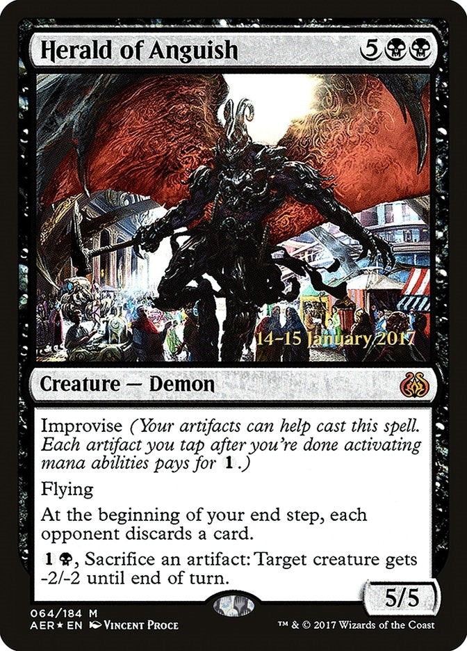 Image for Herald of Anguish (64) [Prerelease Cards] - Magic: The Gathering