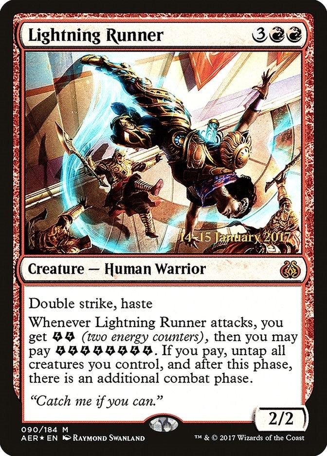 Image for Lightning Runner (90) [Prerelease Cards] - Magic: The Gathering
