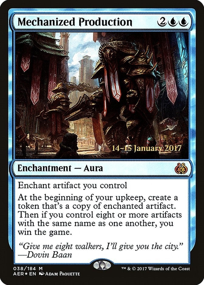 Image for Mechanized Production (38) [Prerelease Cards] - Magic: The Gathering