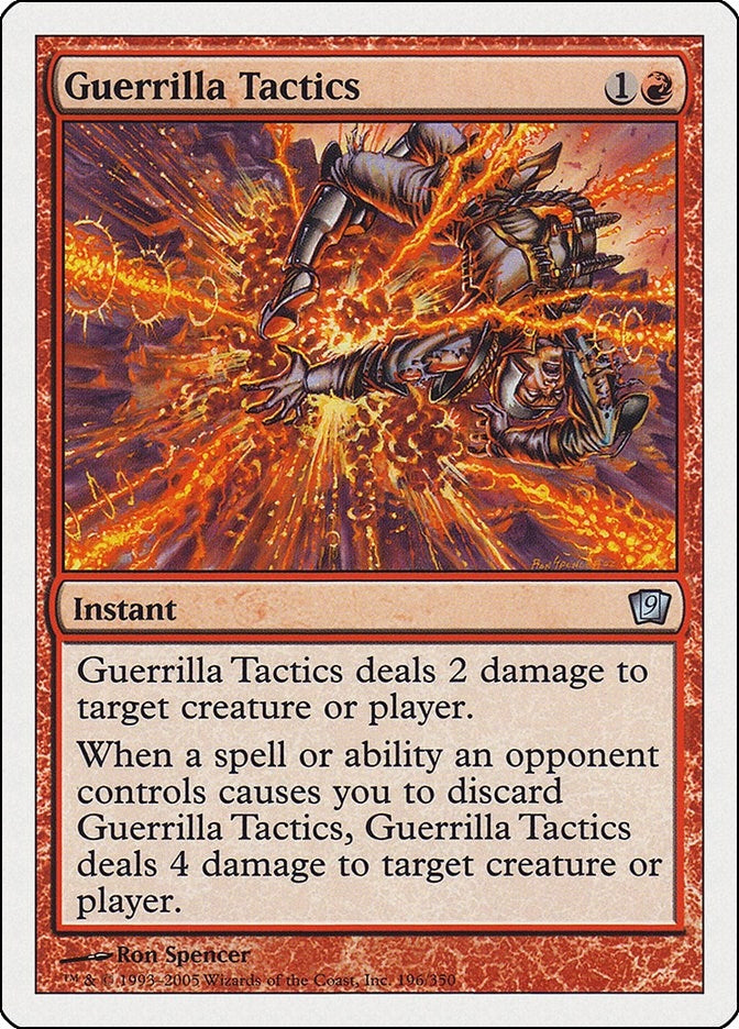 Image for Guerrilla Tactics (196) [9th Edition] - Magic: The Gathering