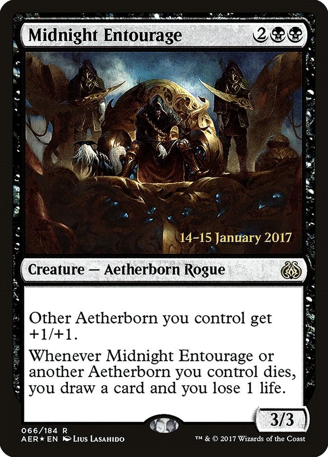 Image for Midnight Entourage (66) [Prerelease Cards] - Magic: The Gathering