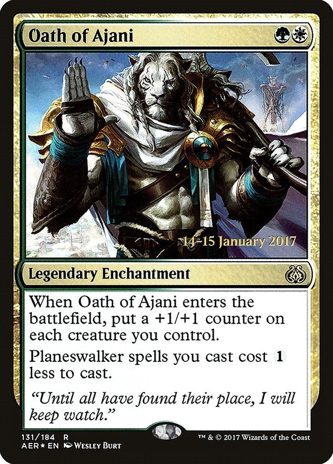 Image for Oath of Ajani (131) [Prerelease Cards] - Magic: The Gathering