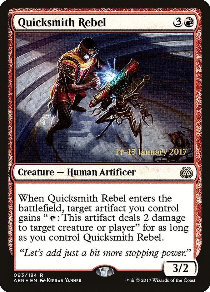 Image for Quicksmith Rebel (93) [Prerelease Cards] - Magic: The Gathering