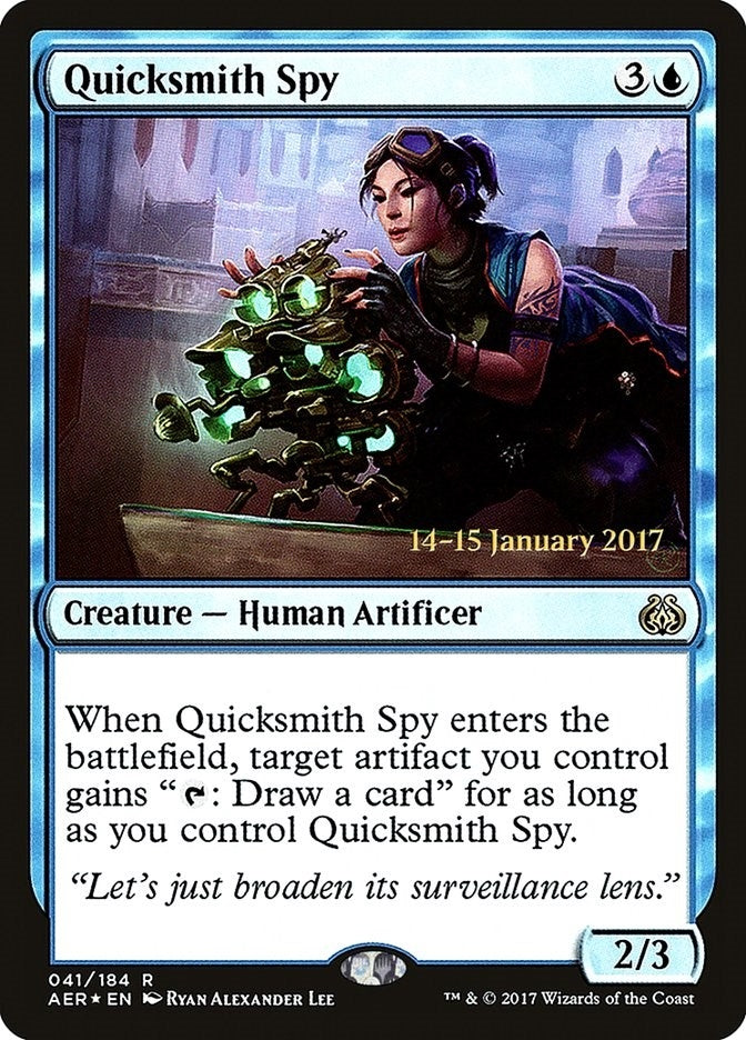 Image for Quicksmith Spy (41) [Prerelease Cards] - Magic: The Gathering