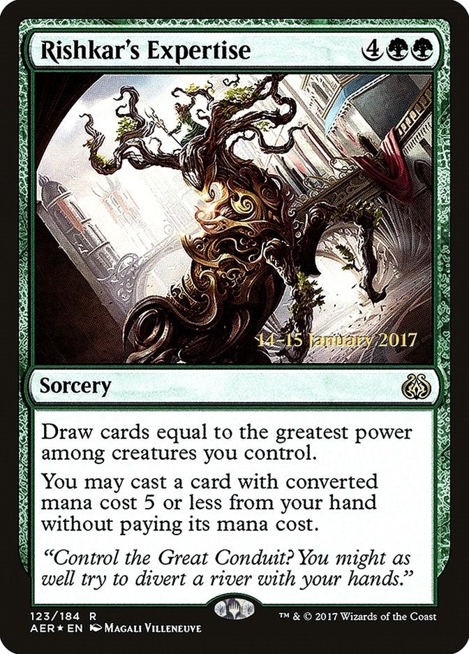 Image for Rishkar's Expertise (123) [Prerelease Cards] - Magic: The Gathering