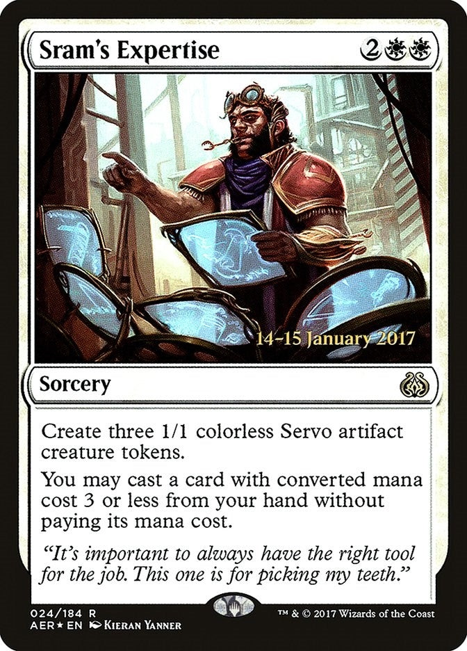 Image for Sram's Expertise (24) [Prerelease Cards] - Magic: The Gathering