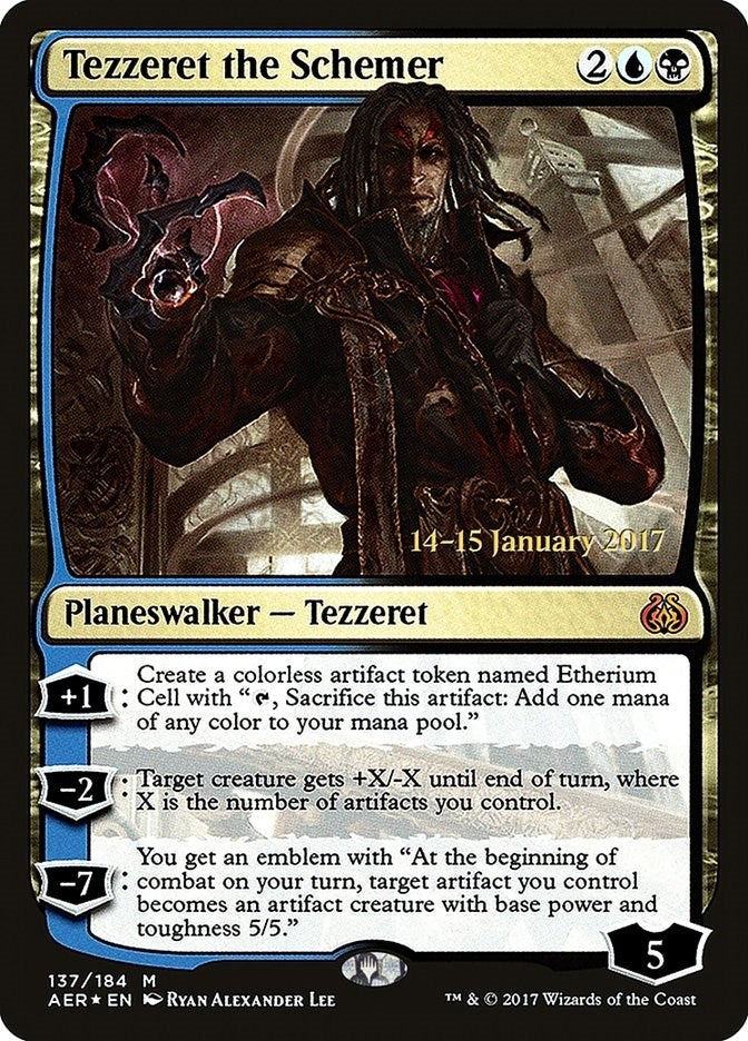 Image for Tezzeret the Schemer (137) [Prerelease Cards] - Magic: The Gathering