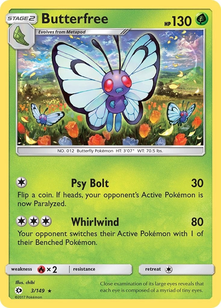 Image for Butterfree (3/149) [SM Base Set] - Pokemon