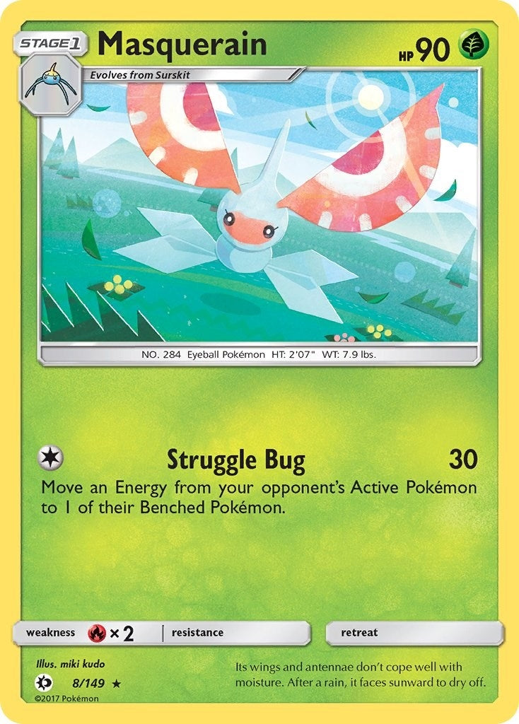 Image for Masquerain (8/149) [SM Base Set] - Pokemon