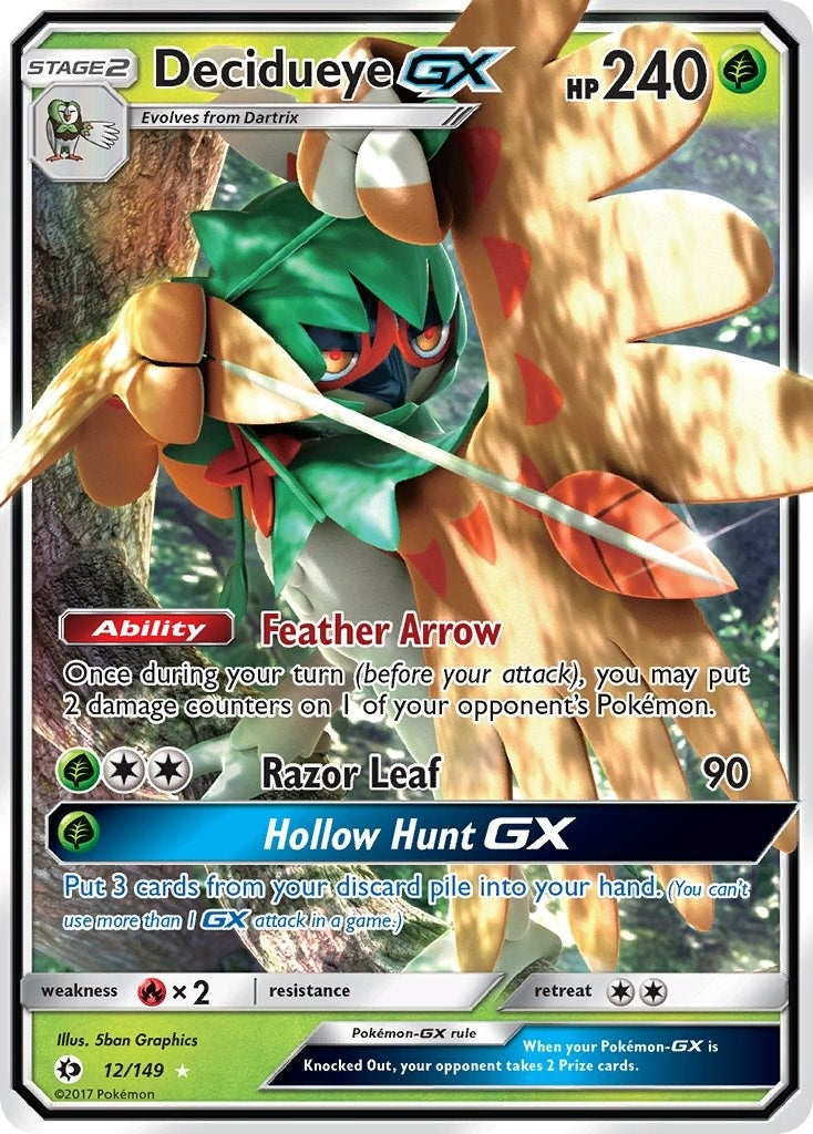 Image for Decidueye GX (12/149) [SM Base Set] - Pokemon