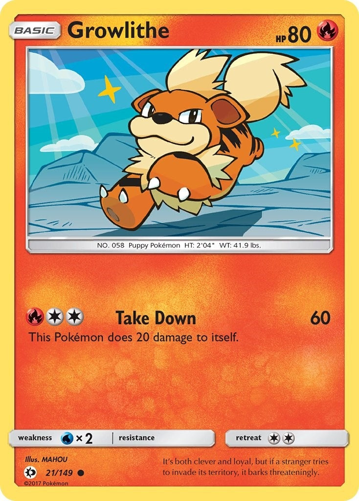 Image for Growlithe (21/149) [SM Base Set] - Pokemon