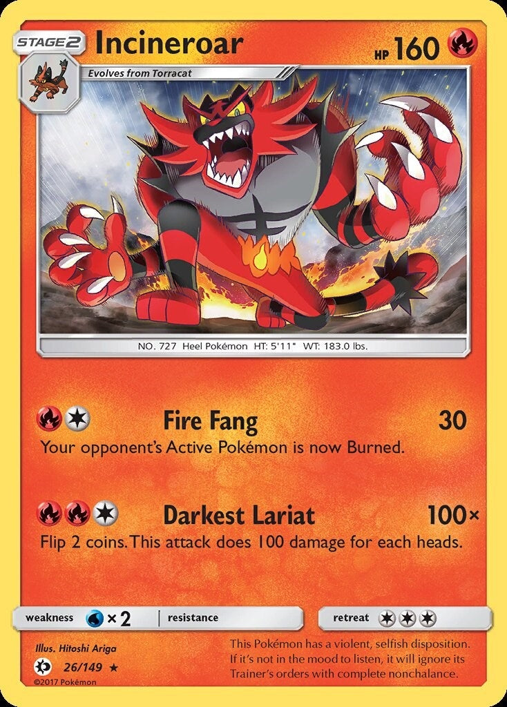 Image for Incineroar (26/149) [SM Base Set] - Pokemon