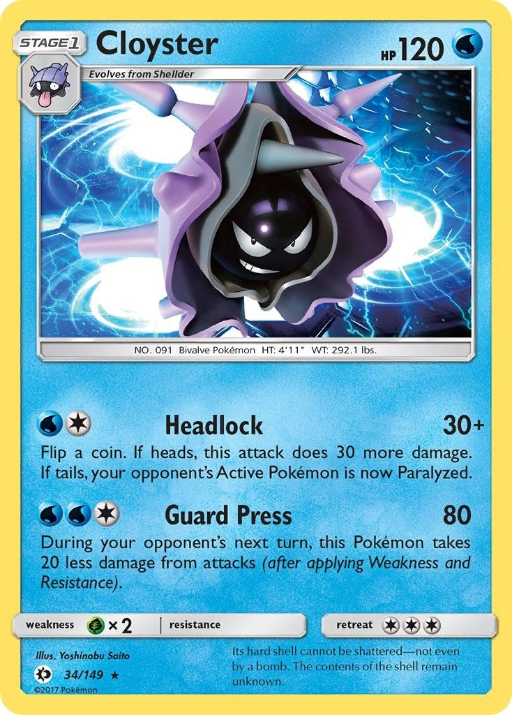 Image for Cloyster (34/149) [SM Base Set] - Pokemon