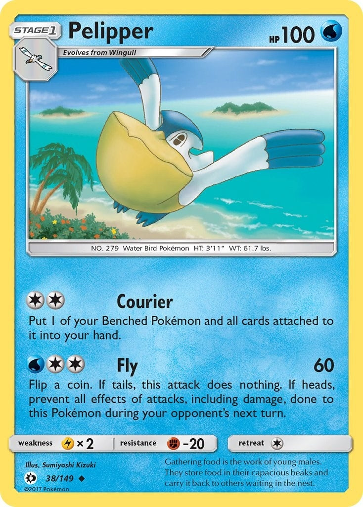 Image for Pelipper (38/149) [SM Base Set] - Pokemon