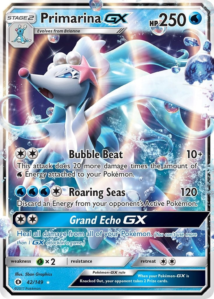 Primarina GX (42/149) [SM Base Set]