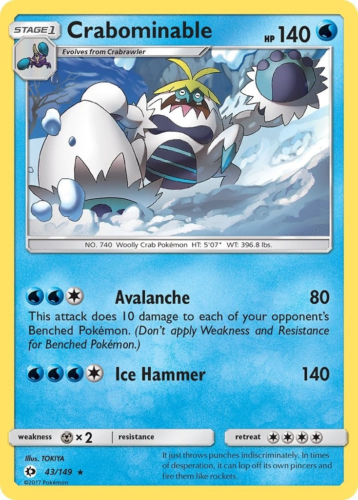 Image for Crabominable (43/149) [SM Base Set] - Pokemon