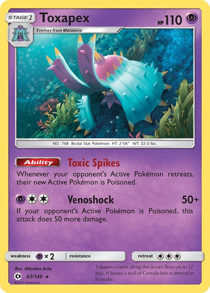Image for Toxapex (63/149) [SM Base Set] - Pokemon