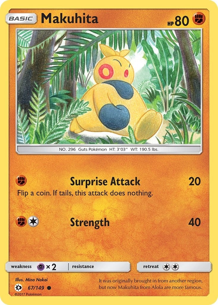 Image for Makuhita (67/149) [SM Base Set] - Pokemon