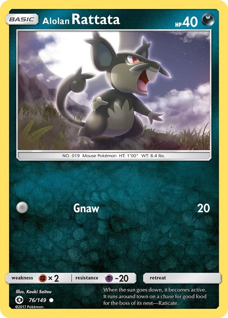Image for Alolan Rattata (76/149) [SM Base Set] - Pokemon