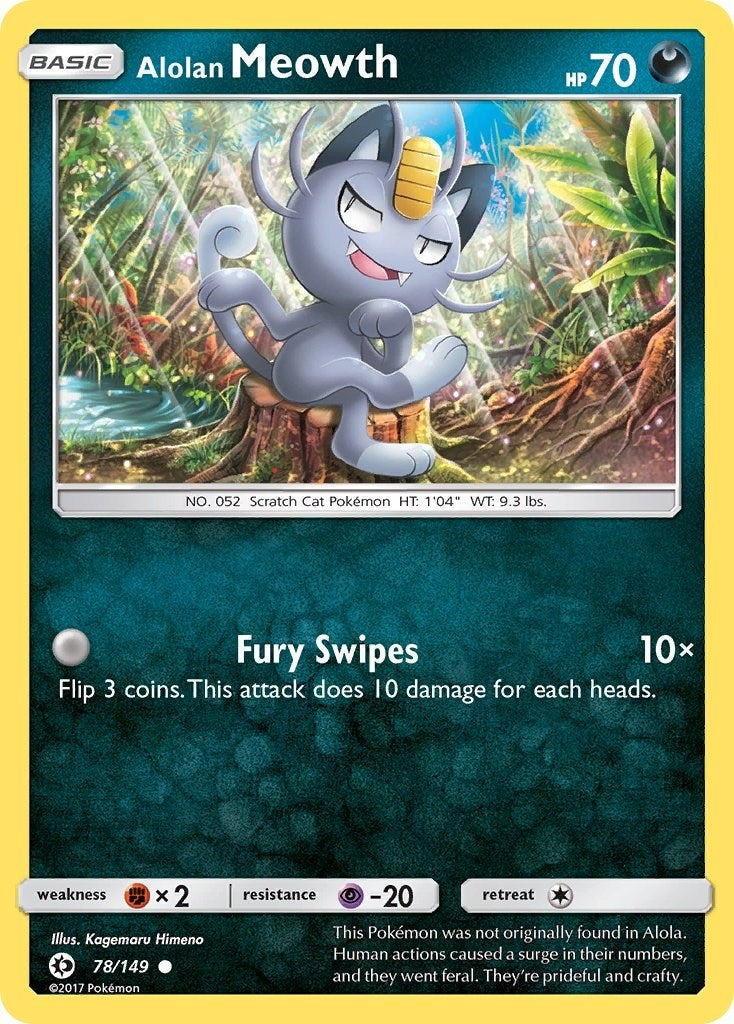 Image for Alolan Meowth (78/149) [SM Base Set] - Pokemon