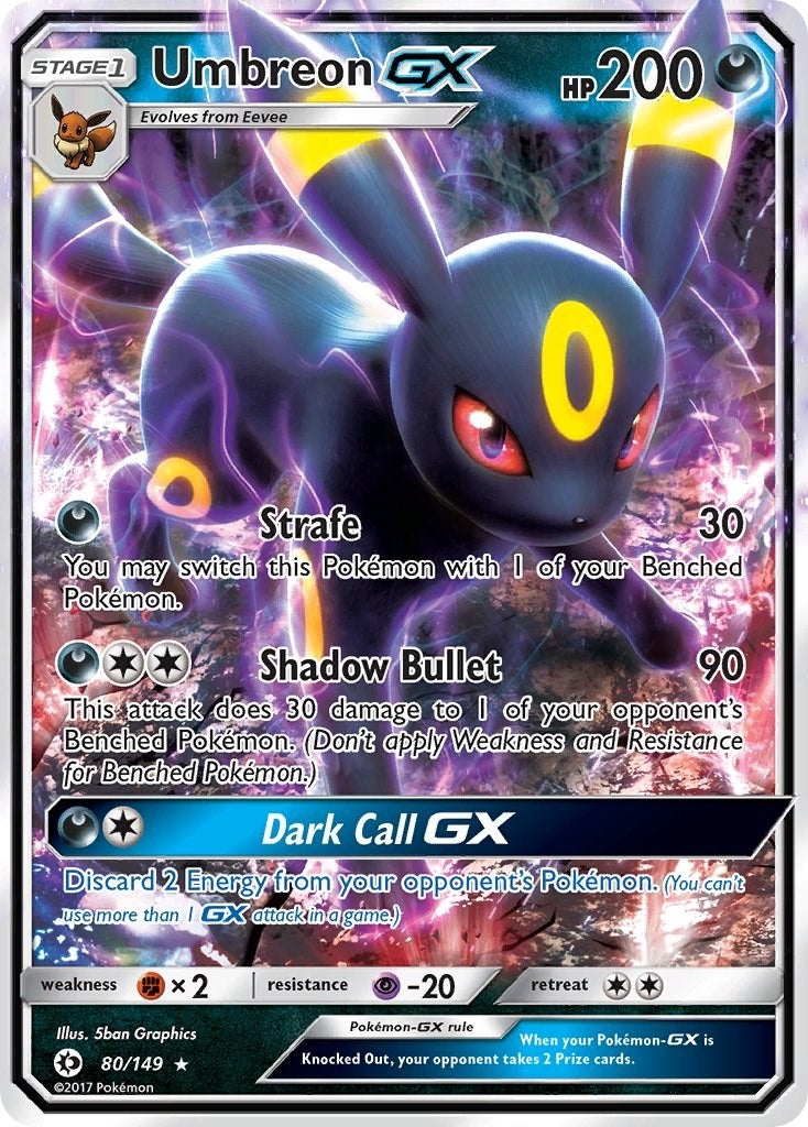 Image for Umbreon GX (80/149) [SM Base Set] - Pokemon